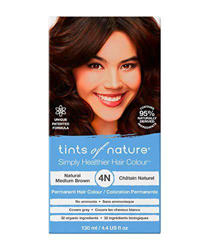 Tints of Nature 4N Marrón medio natural, Tinte permanente de cabello