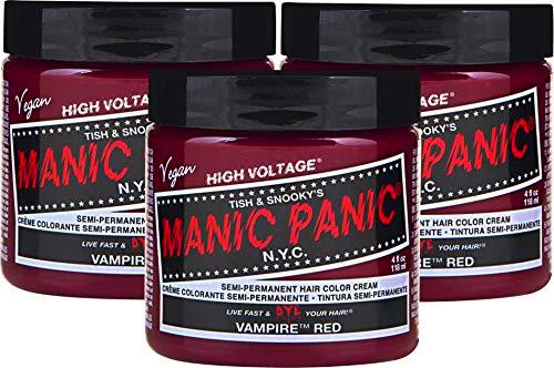 Tinte para el cabello clásico Manic Panic de alto voltaje (3 unidades