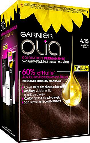 Coloración permanente Garnier-Olia a base de aceite