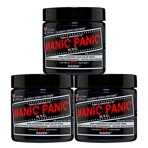 Manic Panic - Raven Classic Creme Vegan Cruelty Free Black Semi Permanent Hair Dye