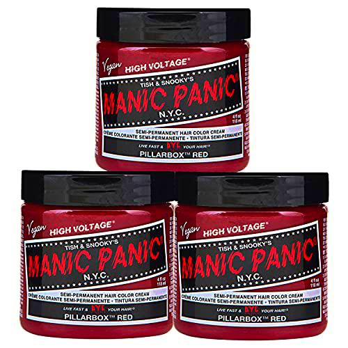 Manic Panic - Pillarbox Red Classic Creme Vegan Cruelty Free Red Semi Permanent Hair Dye