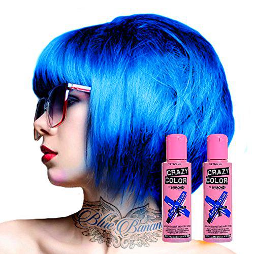 Tinte capilar semi-permanente de Crazy Color 100ml (Capri Blue