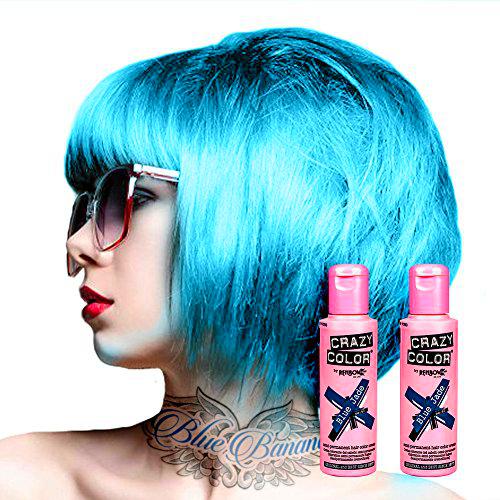 Tinte capilar semi-permanente de Crazy Color 100ml (Blue Jade
