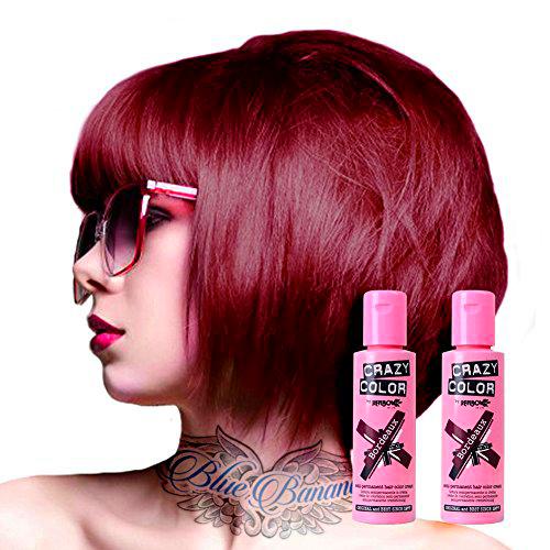 X2 Tinte Capilar Semi-Permanente Crazy Color 100ml (Bordeaux Red