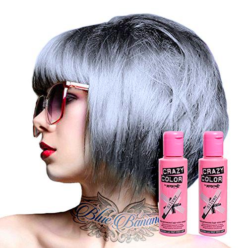 Tinte capilar semi-permanente de Crazy Color 100ml (Silver