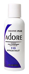 Adore Shining 113 - Tinte de pelo semipermanente, color violeta africano