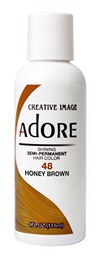 Adore brillante Semi Permanente Pelo Color, 48 miel marrón