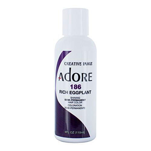Adore Brillo semipermanente color de pelo, 186 berenjenas ricas
