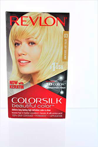 Revlon ColorSilk Tinte de Cabello Permanente Tono #3 Rubio Natural Ultra Claro
