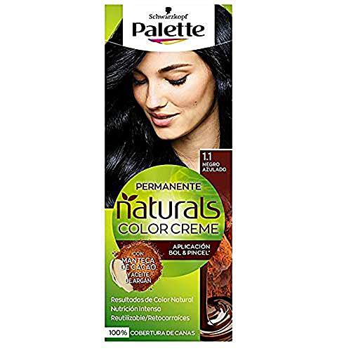 Schwarzkopf Palette Naturals Color Creme - Tono 1.1 cabello Negro Azulado