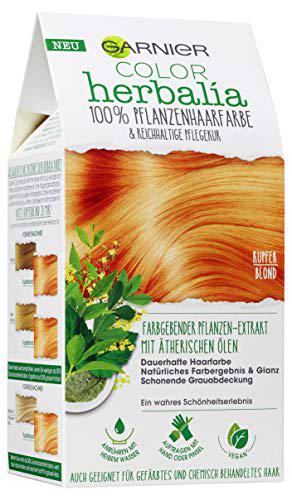 Garnier Color Herbalia rubio cobre, 100% color de pelo vegetal