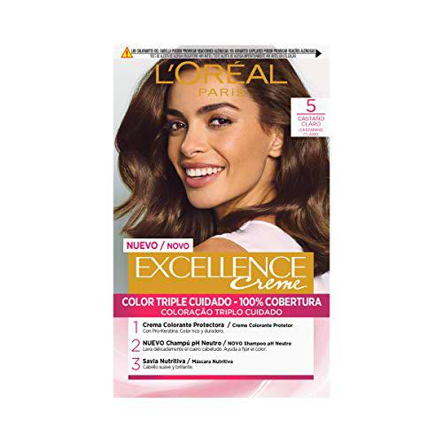 L'Oréal Coloración Excellence Crème Triple Protección 5 Castaño Claro
