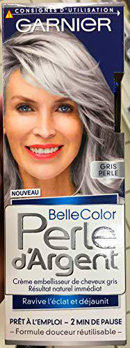 Garnier - Belle color plata de la perla - Crema gris brillo del pelo déjaunisseur Gris