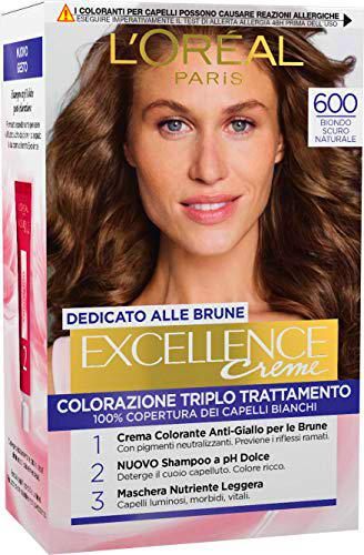 L'Oréal Paris Excellence - Tinte de pelo natural natural de color castaño