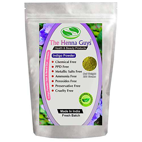 Tinte/color para barba y cabello INDIGO POWDER - The Henna Guys (200 g)