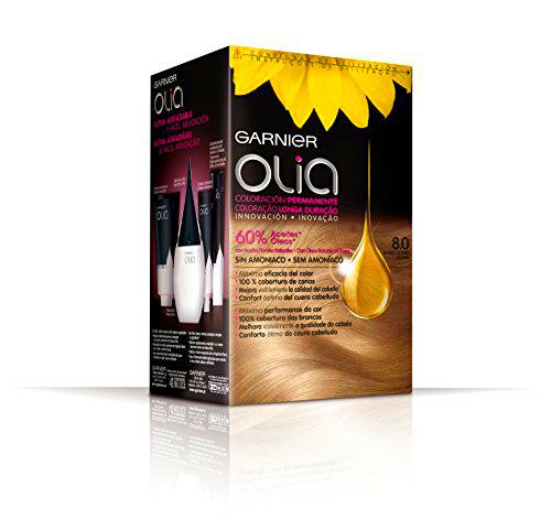 Garnier Olia Coloración Permanente, Tono 8.0 Rubio Claro
