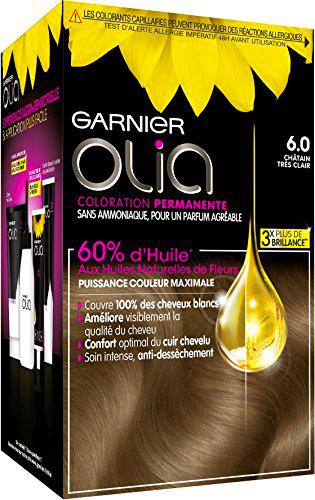 Coloración permanente Garnier-Olia a base de aceite