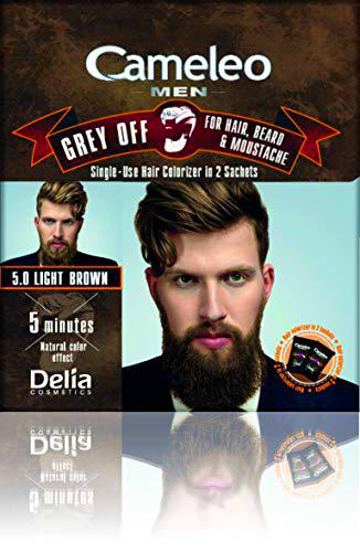 Cameleo Men Color Cream Grey OFF Colorizador de un solo uso en 2 sobres para cabello