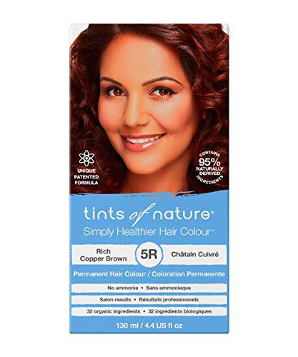 Tints of Nature 5R Marrón cobrizo intenso, Tinte permanente de cabello