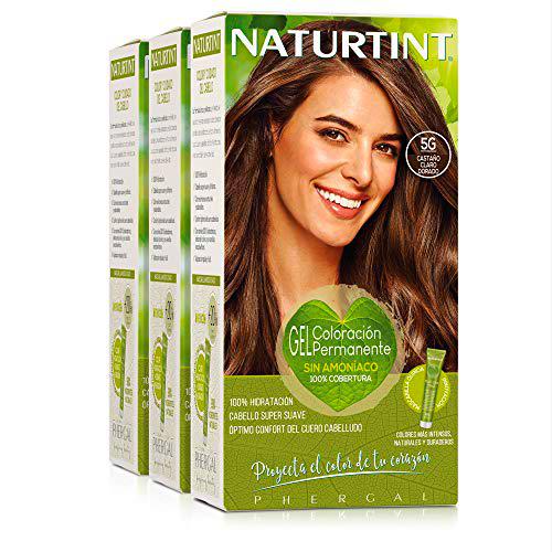 Naturtint Coloración. Tinte sin Amoniaco.100% Cobertura de Canas