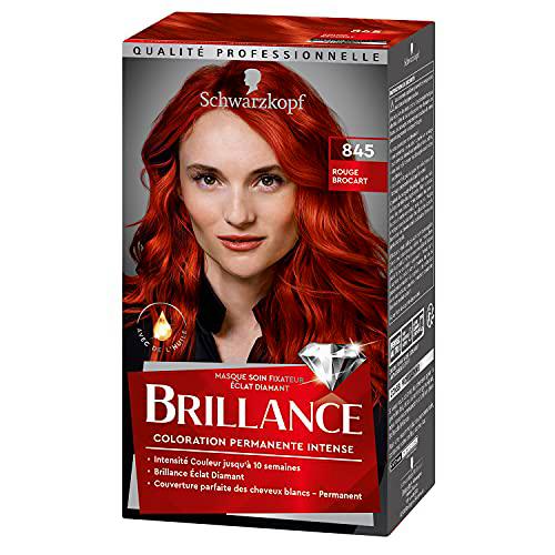 Schwarzkopf Brillance - Coloración permanente - rojo brocado 845