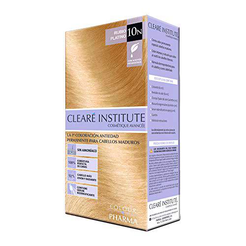 CLEARÉ INSTITUTE Colour Pharma|Tinte Sin Ppd Ni Amonicaco | Coloración Antiedad | 00% Cobertura De Canas Rebeldes