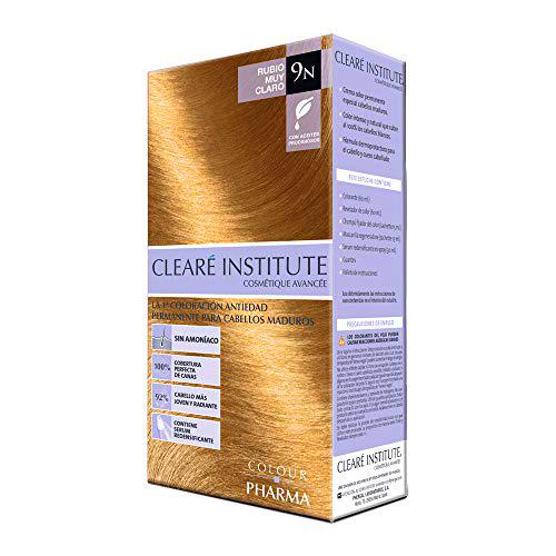 CLEARÉ INSTITUTE Colour Pharma|Tinte Sin Ppd Ni Amonicaco | Coloración Antiedad | 00% Cobertura De Canas Rebeldes