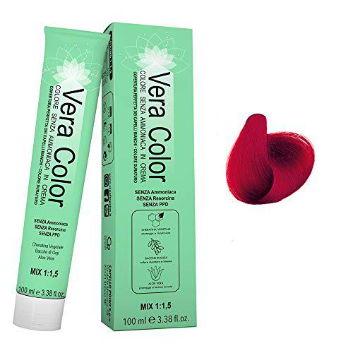 Vera Color - 6.66 Rubio Rojizo Oscuro Intenso - Tinte Profesional Permanente