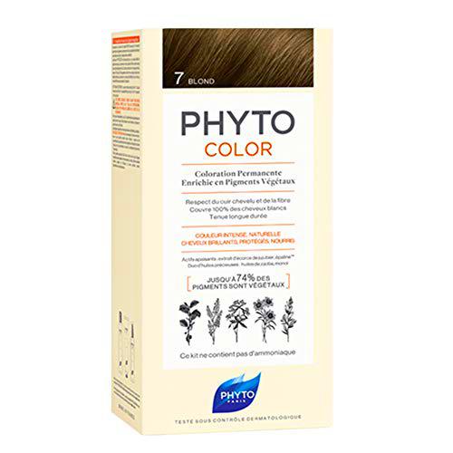 Phyto Tinte para el Cabello Color 7 Rubio, 100 g