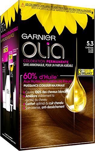 Coloración permanente Garnier-Olia a base de aceite