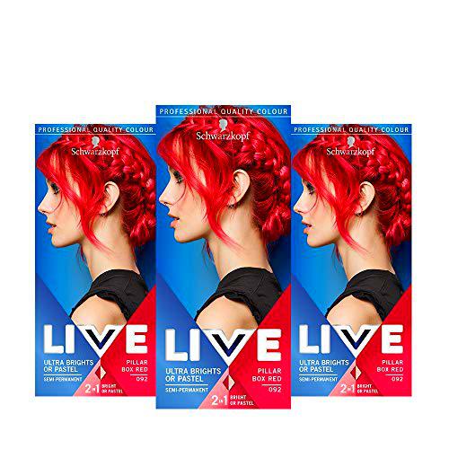 Schwarzkopf Live XXL Color ultra brillante, Paquete de 3