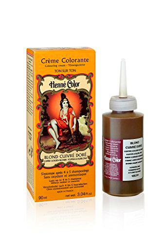 Henné color crema colorante Rubio Cobre Dorado