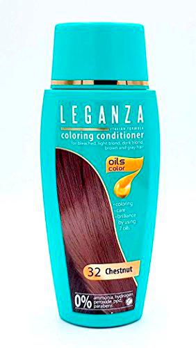 Leganza, Tinte Bálsamo Natural para el Cabello, Color Castaño 32