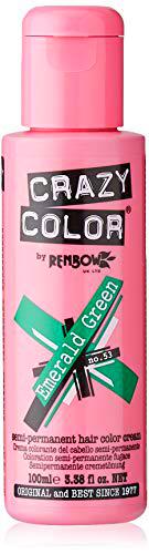 Crazy Color Emerald Green Nº 53 Crema Colorante del Cabello Semi-permanente