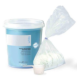 Fanola Polvo decolorante blanco sin polvo, en bolsa de recambio, 500 g