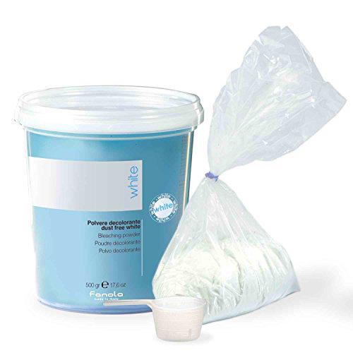 Fanola Polvo decolorante blanco sin polvo, en bolsa de recambio, 500 g