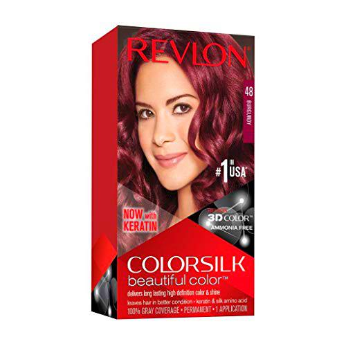 Revlon ColorSilk Tinte de Cabello Permanente Tono #48 Borgoña