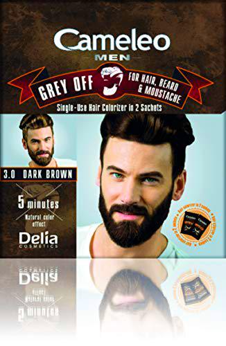 Cameleo Men Color Cream Grey OFF Colorizador de un solo uso en 2 sobres para cabello