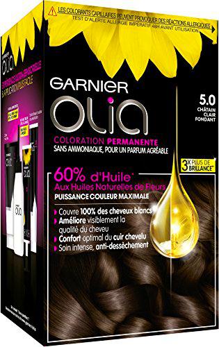 Coloración permanente Garnier-Olia a base de aceite