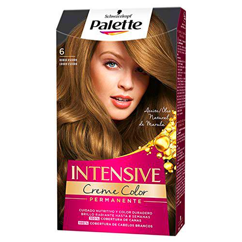 Palette Intense - Tono 6 Rubio Oscuro - 2 uds - Coloración Permanente- Schwarzkopf
