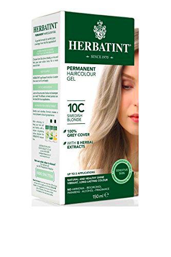 Herbatint 150 ml número 10C sueco rubio permanente herbario color gel