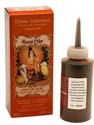 Tinte de henna para el cabello, color rojo intenso