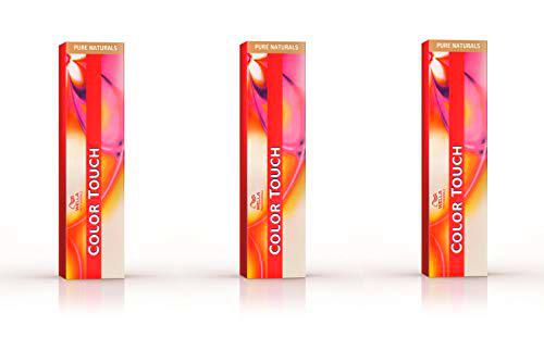 Wella Pure Naturals 7/0 - Tinte de coloración, 60 ml, 3 unidades
