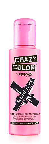 Crazy Color Natural Black Nº 32 - Crema colorante del cabello semi-permanente