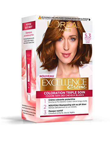 L'Oréal Paris - Excellence Crème - Coloration Permanente Triple Soin 100% Couverture Cheveux Blancs