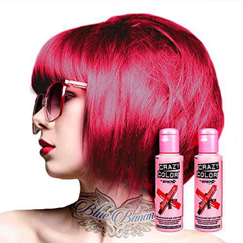 Tinte capilar semi-permanente de Crazy Color 100ml (Ruby Rouge