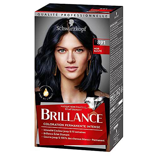 Schwarzkopf Brillance - Coloración permanente - Eclat de noche - negro bleuté 891