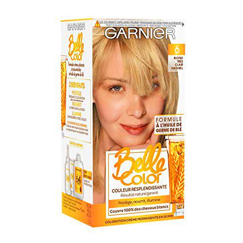 Garnier Belle Color- Tinte Coloración permanente, color rubio, 2 unidades
