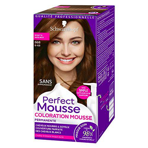 Schwarzkopf Perfect Mousse - Coloración permanente - Hazel 668