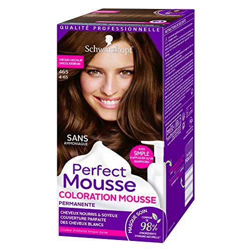 Schwarzkopf Perfect Mousse - Coloración permanente - Castaño chocolate 465